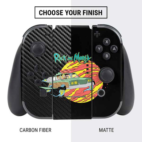 Adult Swim Rick and Morty Family Wagon Nintendo Switch Bundle Skin