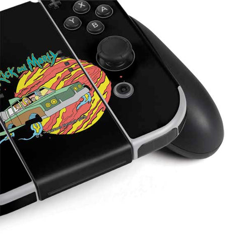 Adult Swim Rick and Morty Family Wagon Nintendo Switch OLED (2021) Skin