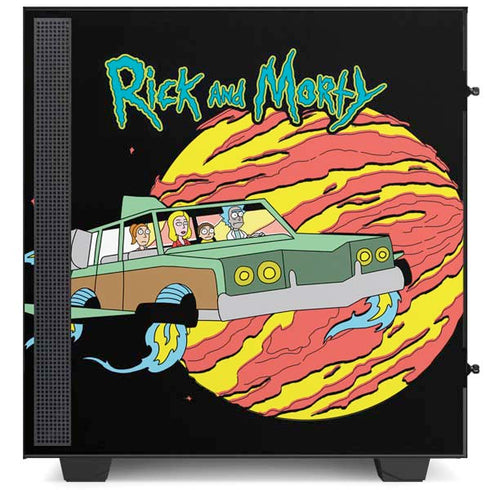 Adult Swim Rick and Morty Family Wagon NZXT H510 Compact ATX Mid-Tower Case Skin