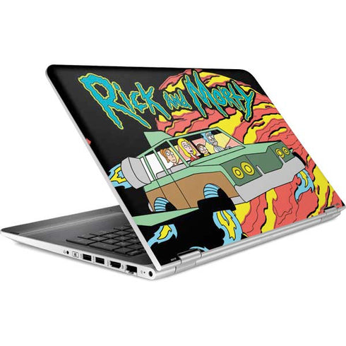 Adult Swim Rick and Morty Family Wagon HP Pavilion Skin