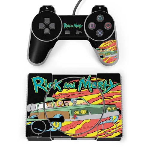 Adult Swim Rick and Morty Family Wagon PlayStation Classic Bundle Skin