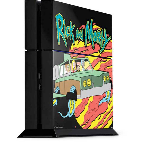Adult Swim Rick and Morty Family Wagon PS4 Console Skin