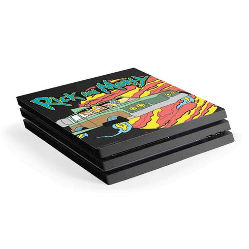Adult Swim Rick and Morty Family Wagon PS4 Pro Console Skin