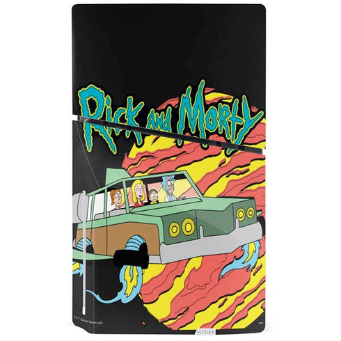 Adult Swim Rick and Morty Family Wagon PS5 Slim Disk Console Skin