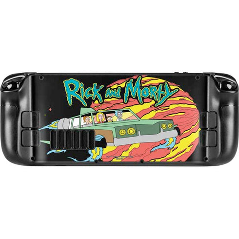 Adult Swim Rick and Morty Family Wagon Steam Deck Handheld Gaming Computer Skin