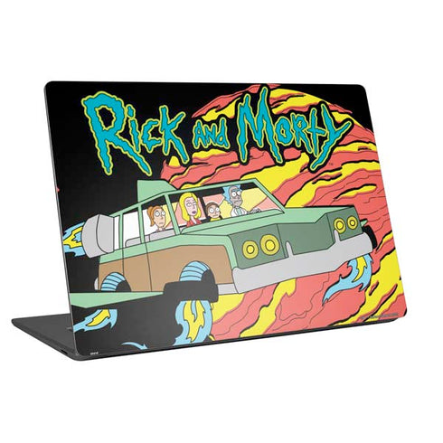 Adult Swim Rick and Morty Family Wagon Universal Laptop 18in (14.6 x 10.6in) Skin