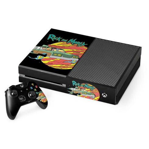 Adult Swim Rick and Morty Family Wagon Xbox One Console and Controller Bundle Skin