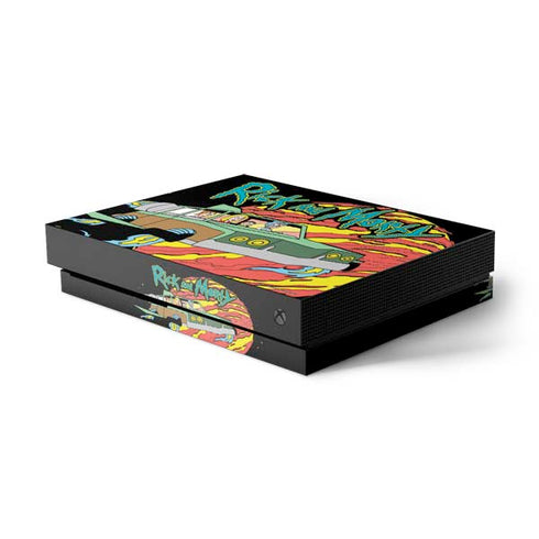 Adult Swim Rick and Morty Family Wagon Xbox One X Console Skin