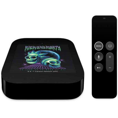Adult Swim Rick and Morty Neon Skulls Apple TV Skin
