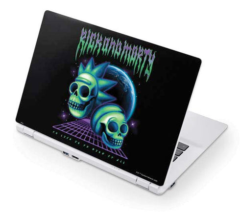 Adult Swim Rick and Morty Neon Skulls Acer Chromebook Skin