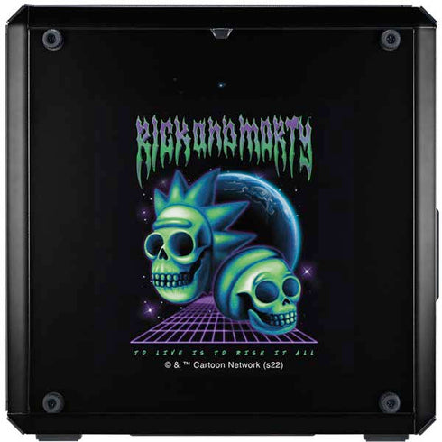 Adult Swim Rick and Morty Neon Skulls Cooler Master MasterBox Q300L Mini Tower Skin