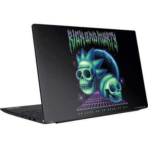 Adult Swim Rick and Morty Neon Skulls Dell Vostro Skin
