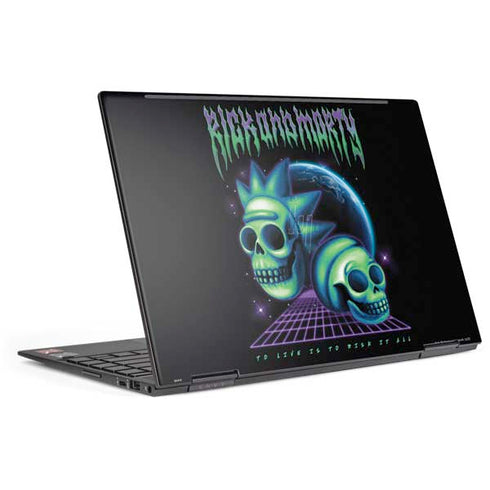 Adult Swim Rick and Morty Neon Skulls HP Envy Skin
