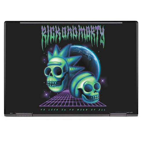 Adult Swim Rick and Morty Neon Skulls HP Envy Skin