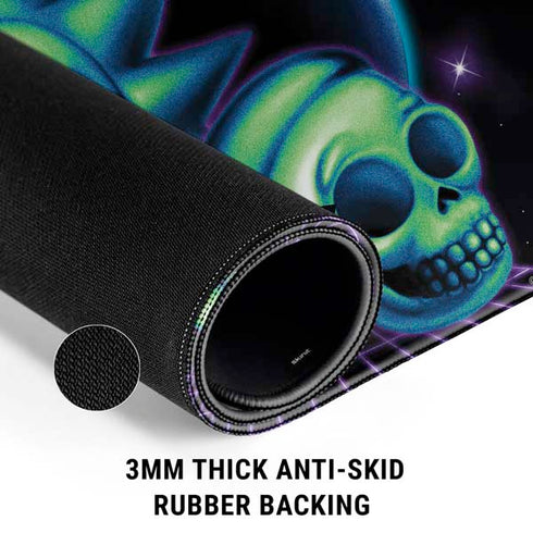 Adult Swim Rick and Morty Neon Skulls Gaming Mouse Pad