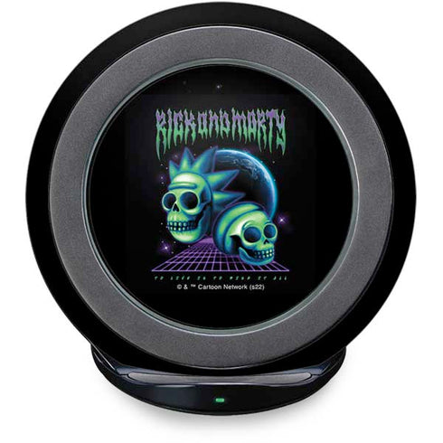 Adult Swim Rick and Morty Neon Skulls Fast Charge Wireless Charging Stand Skin