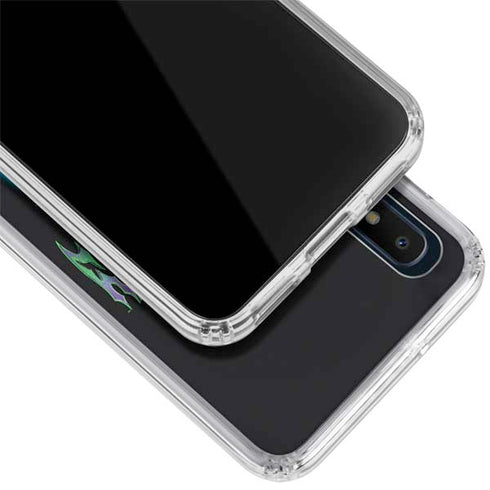 Adult Swim Rick and Morty Neon Skulls Galaxy A10e Clear Case