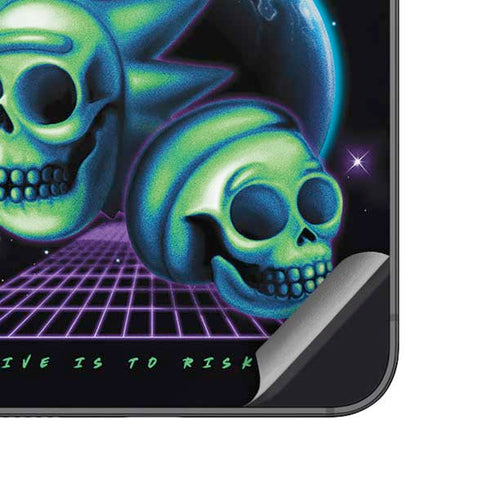 Adult Swim Rick and Morty Neon Skulls Galaxy A14 5G Skin