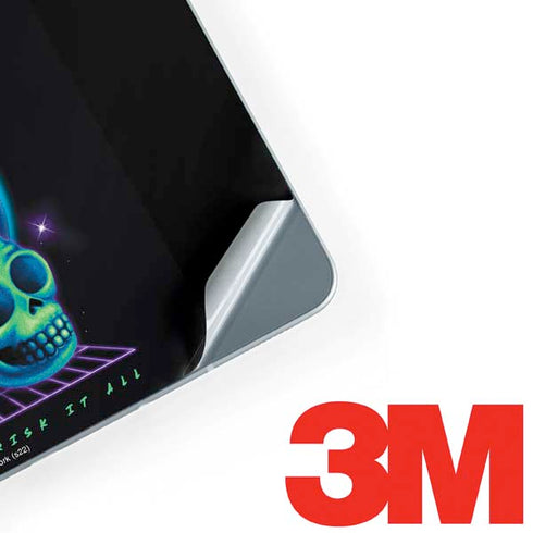 Adult Swim Rick and Morty Neon Skulls Galaxy Book 12in Skin