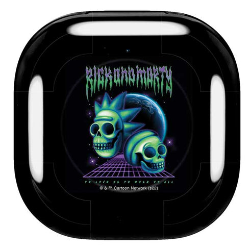 Adult Swim Rick and Morty Neon Skulls Galaxy Buds Pro Skin