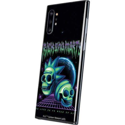 Adult Swim Rick and Morty Neon Skulls Galaxy Note 10 Plus Skin