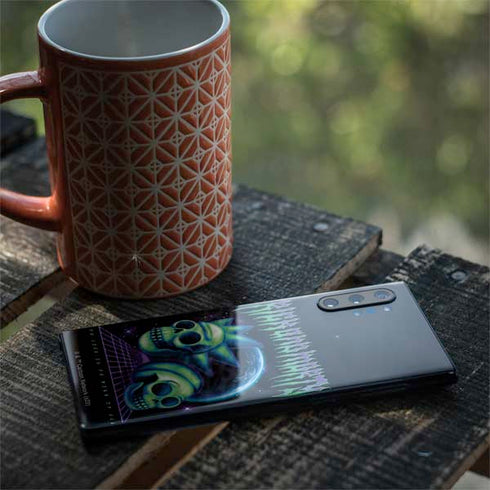 Adult Swim Rick and Morty Neon Skulls Galaxy Note 10 Plus Skin