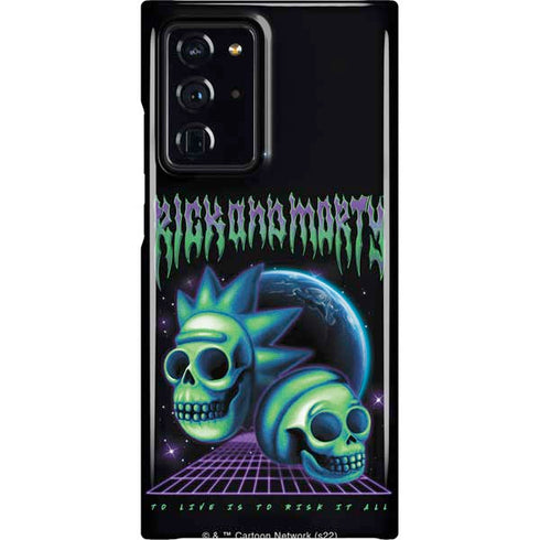 Adult Swim Rick and Morty Neon Skulls Galaxy Note20 Ultra 5G Lite Case