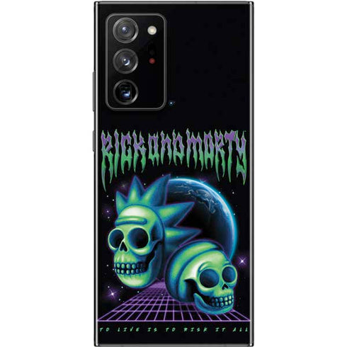 Adult Swim Rick and Morty Neon Skulls Galaxy Note20 Ultra 5G Skin