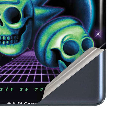 Adult Swim Rick and Morty Neon Skulls Galaxy S20 Fan Edition Skin
