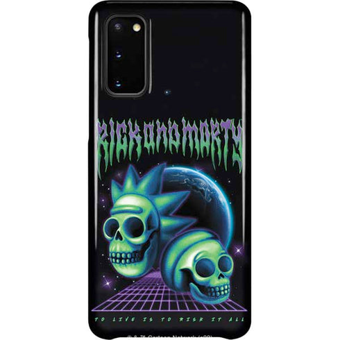 Adult Swim Rick and Morty Neon Skulls Galaxy S20 Lite Case