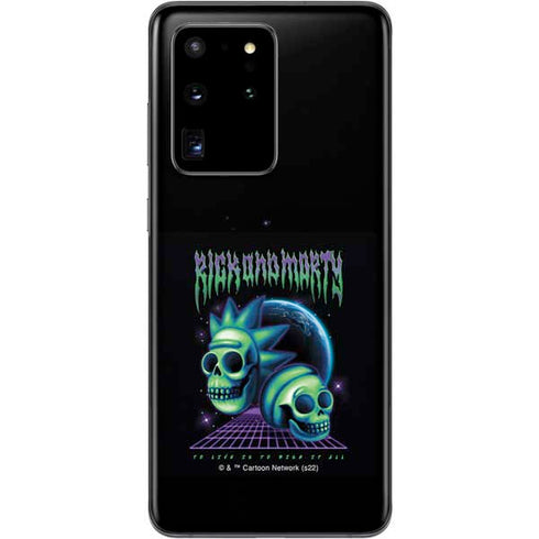 Adult Swim Rick and Morty Neon Skulls Galaxy S20 Ultra 5G Skin
