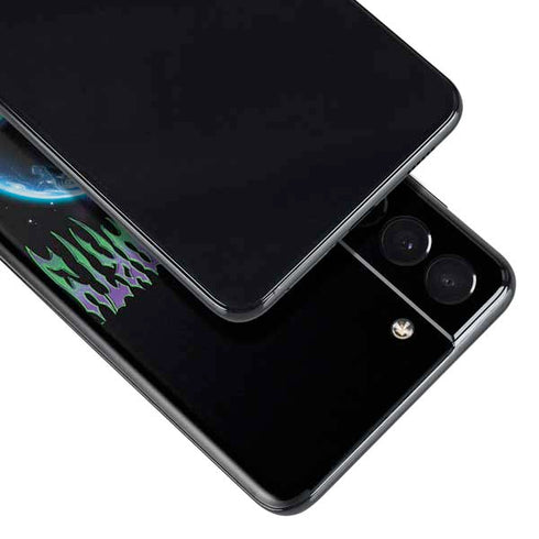 Adult Swim Rick and Morty Neon Skulls Galaxy S21 5G Skin
