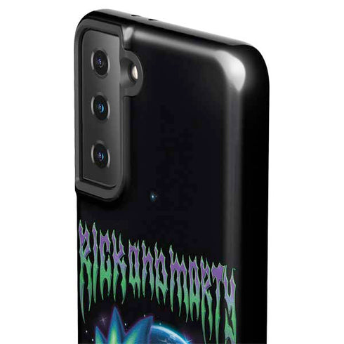 Adult Swim Rick and Morty Neon Skulls Galaxy S21 FE Pro Case