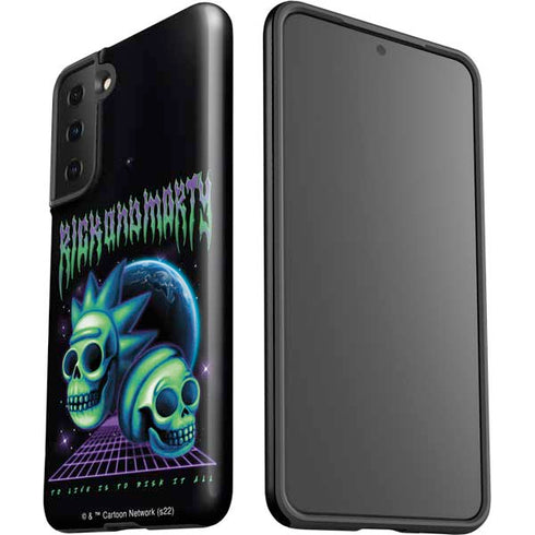 Adult Swim Rick and Morty Neon Skulls Galaxy S21 Plus 5G Pro Case