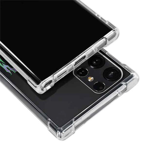 Adult Swim Rick and Morty Neon Skulls Galaxy S22 Ultra Clear Case