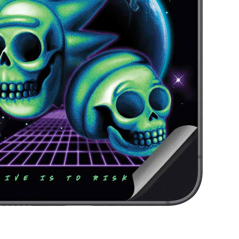 Adult Swim Rick and Morty Neon Skulls Galaxy S23 FE Skin