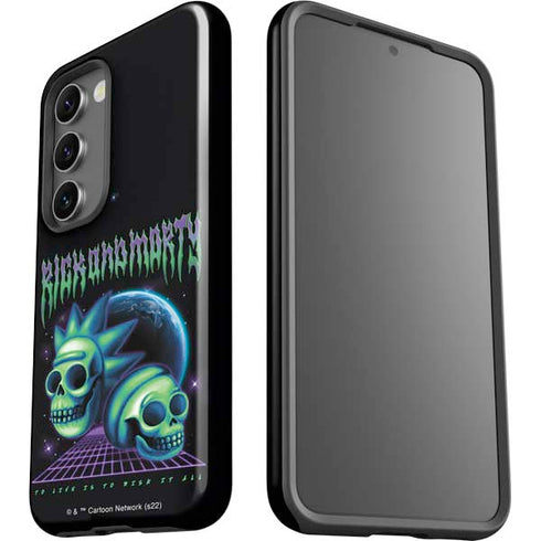 Adult Swim Rick and Morty Neon Skulls Galaxy S23 Pro Case