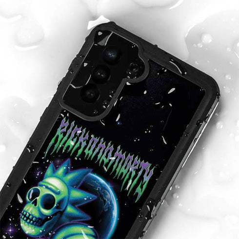 Adult Swim Rick and Morty Neon Skulls Galaxy S23 Waterproof Case