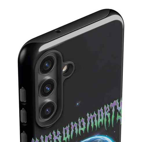 Adult Swim Rick and Morty Neon Skulls Galaxy S24 Plus Impact Case