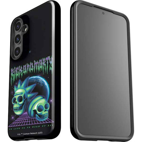 Adult Swim Rick and Morty Neon Skulls Galaxy S24 Plus Impact Case