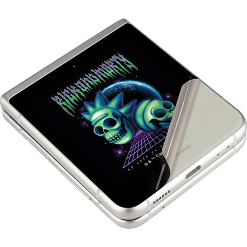 Adult Swim Rick and Morty Neon Skulls Galaxy Z Flip3 5G Skin
