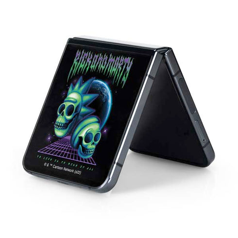 Adult Swim Rick and Morty Neon Skulls Galaxy Z Flip5 5G Skin