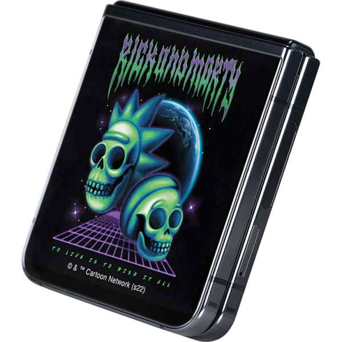 Adult Swim Rick and Morty Neon Skulls Galaxy Z Flip5 5G Skin