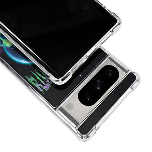 Adult Swim Rick and Morty Neon Skulls Google Pixel 8 Pro Clear Case