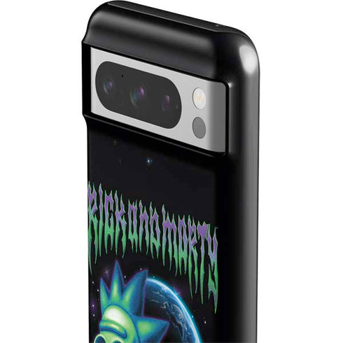 Adult Swim Rick and Morty Neon Skulls Google Pixel 8 Pro Impact Case
