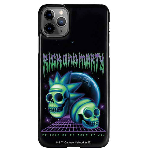 Adult Swim Rick and Morty Neon Skulls iPhone 11 Pro Max Lite Case