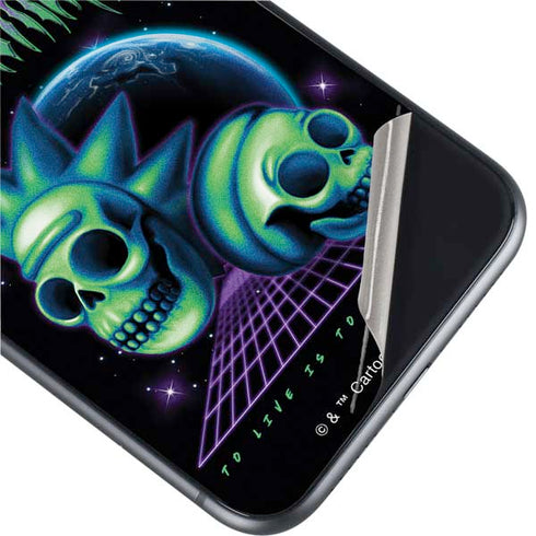 Adult Swim Rick and Morty Neon Skulls iPhone 11 Skin
