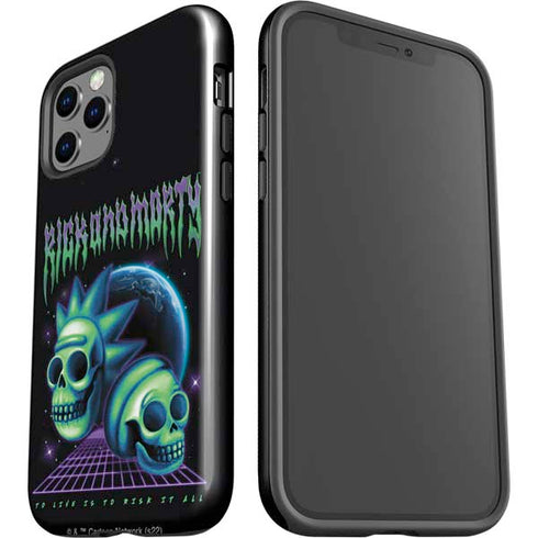 Adult Swim Rick and Morty Neon Skulls iPhone 12 Pro Impact Case