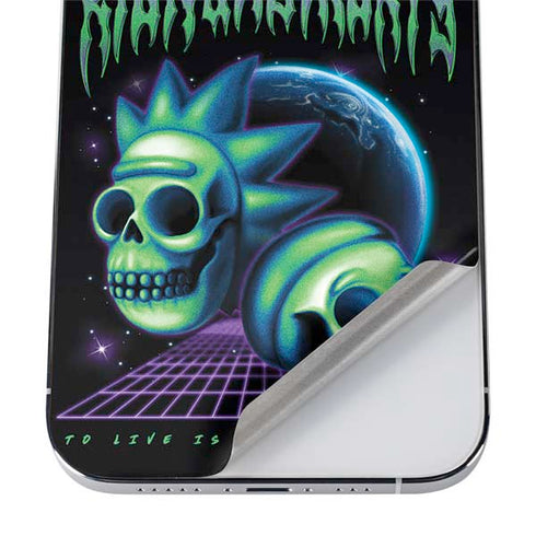 Adult Swim Rick and Morty Neon Skulls iPhone 12 Pro Max Skin