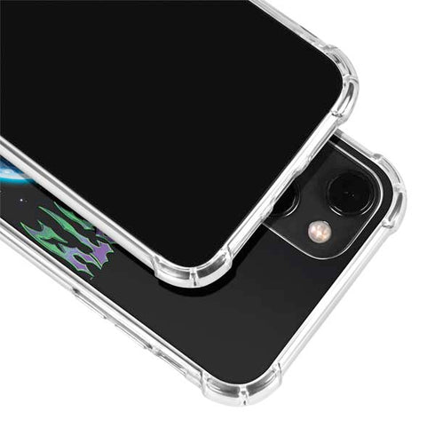Adult Swim Rick and Morty Neon Skulls iPhone 14 Plus Clear Case